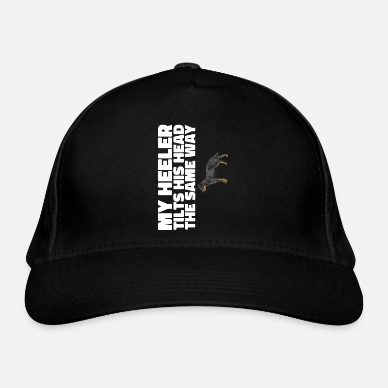 Australian Cattle Dog Red Blue Heeler - Organic Baseball Cap - black