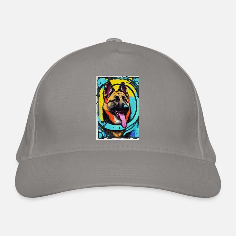 Modern Pop Art Print | colorful | German Shepherd Organic Baseball Cap