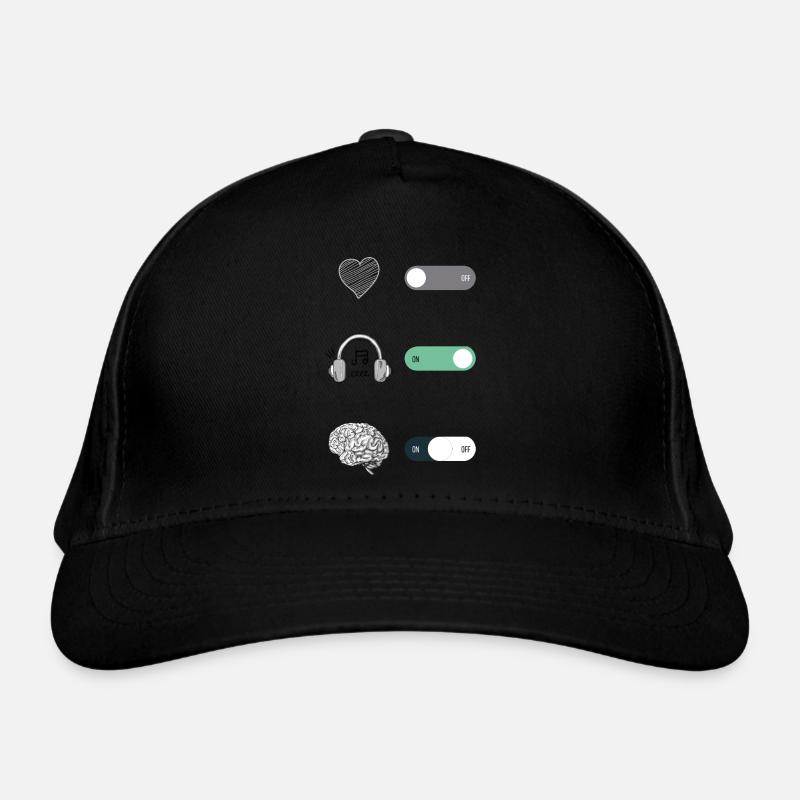 MOBILE BUTTON SMARTPHONE SYMBOL - Organic Baseball Cap - black