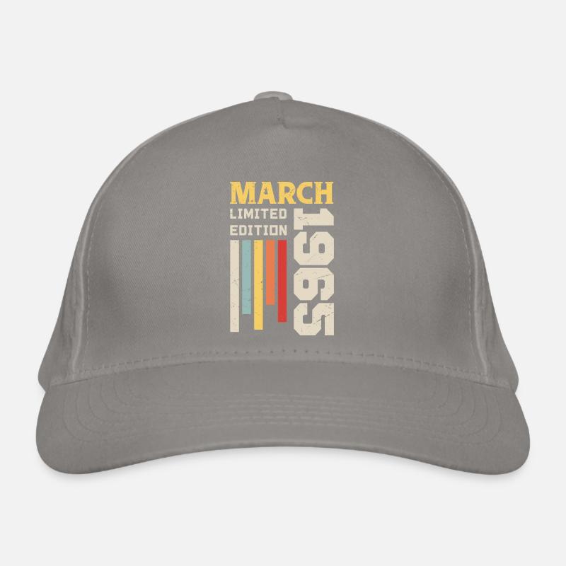 März 1965 - Geburtstagsgeschenk März 1965 Jubiläum Bio-Baseballkappe