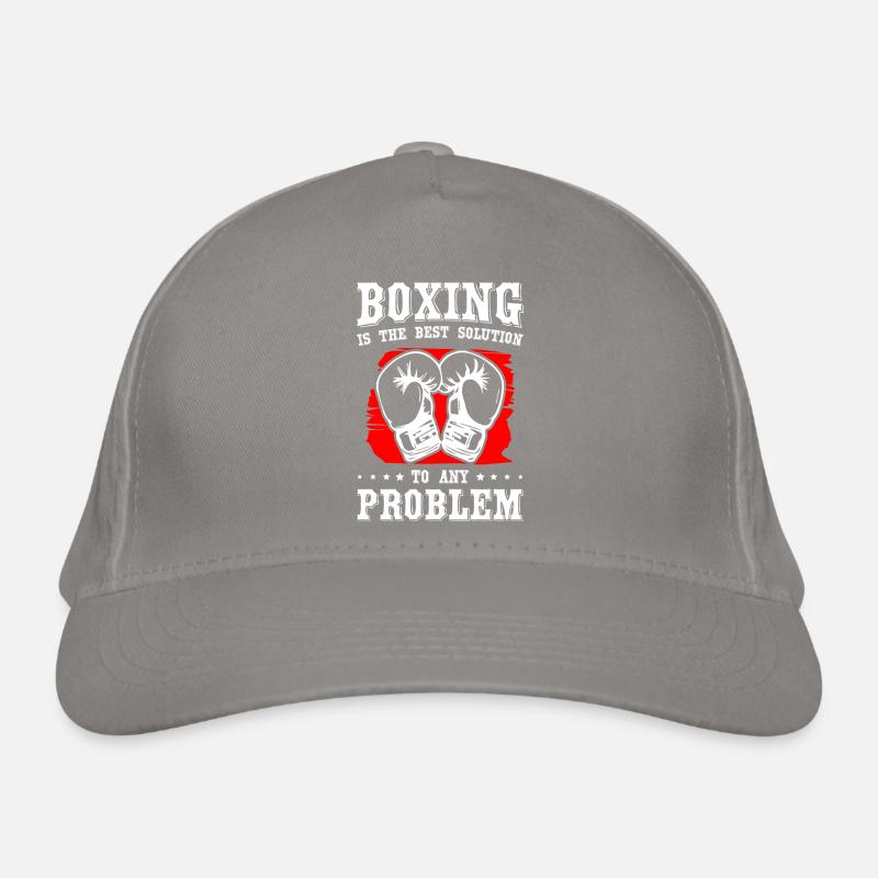 Boxing Is The Best Solution To Any Problem Organic Baseball Cap