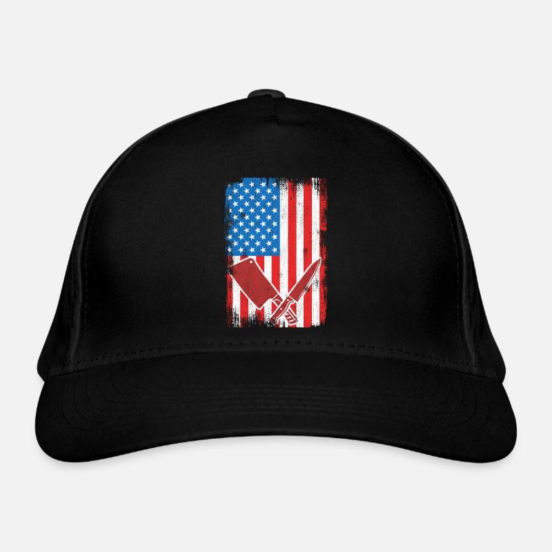 Boucher du drapeau des États-Unis Casquette classique bio