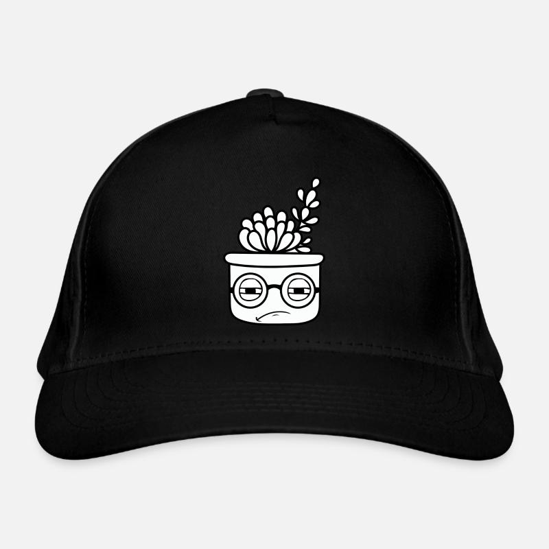Cooler Kaktus mit Brille Bio-Baseballkappe