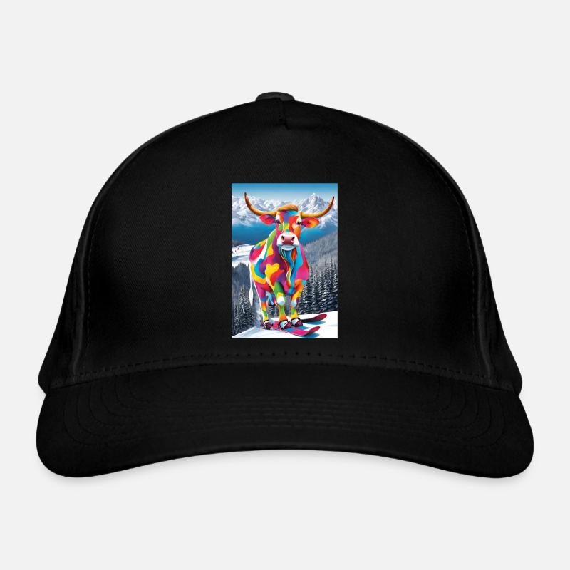 Vache dans la station de ski Casquette classique bio