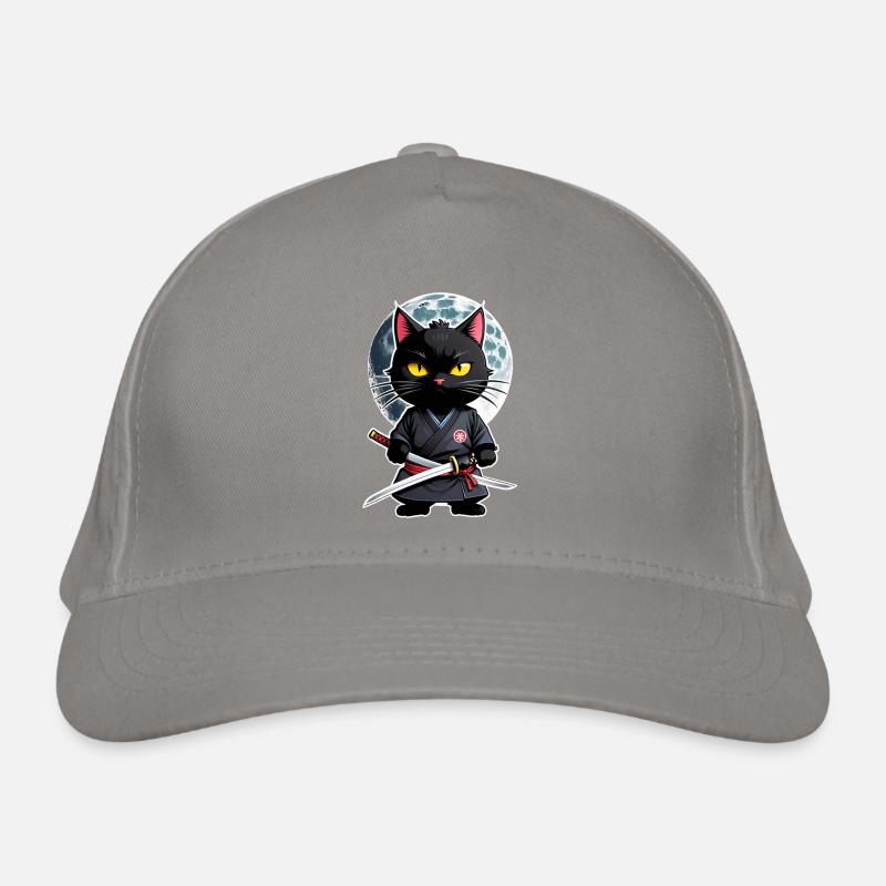 Ninja Cat - Samurai Kitten Organic Baseball Cap