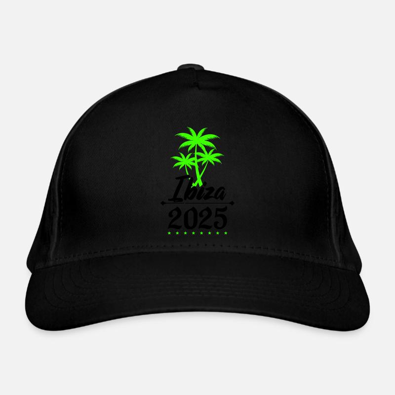 Ibiza 2025 Palm Trees Organic Baseball Cap