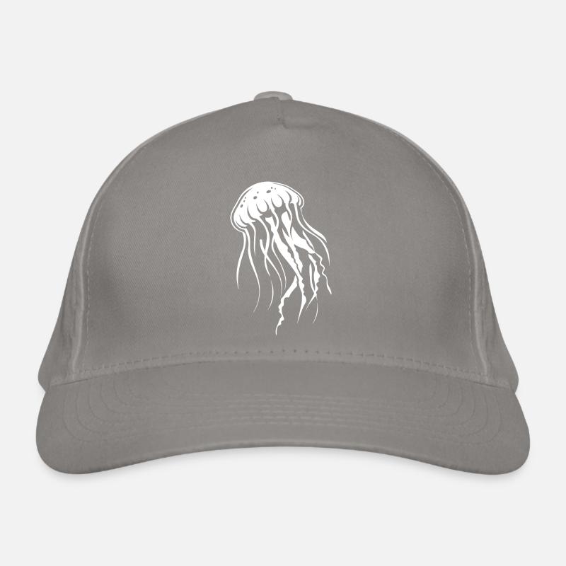 Méduses à tentacules, créatures marines Casquette classique bio