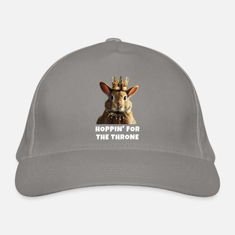 Hoppin' for the Throne rabbit lover Organic Baseball Cap