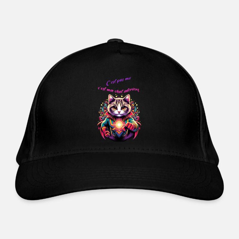 C’ est pas moi c est mon chat interieur Casquette classique bio