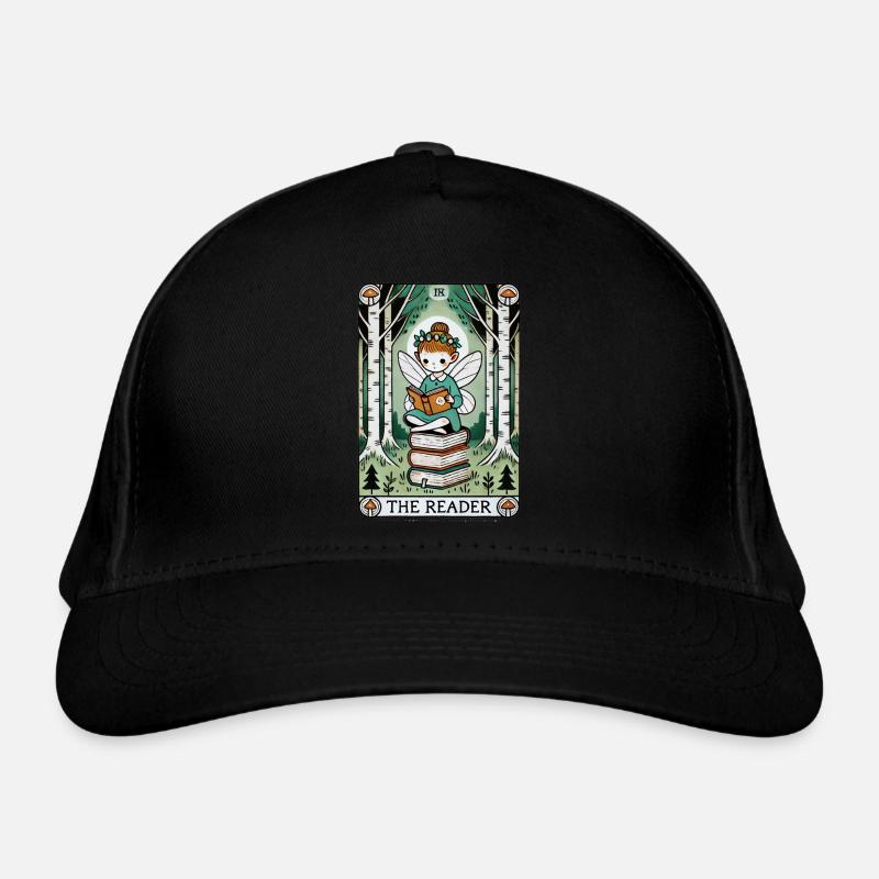 The Reader Tarot Card Design Organic Baseball Cap