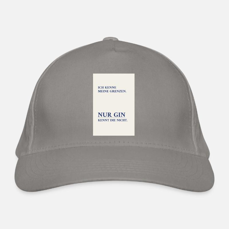 Gin Knows No Borders – Minimal Poster Organic Baseball Cap