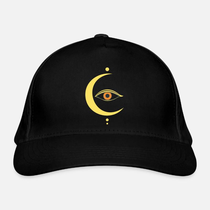 Œil Mystique & Lune - Casquette classique bio - noir