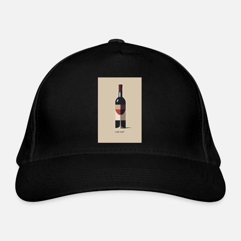 Wine Not funny wine saying Organic Baseball Cap
