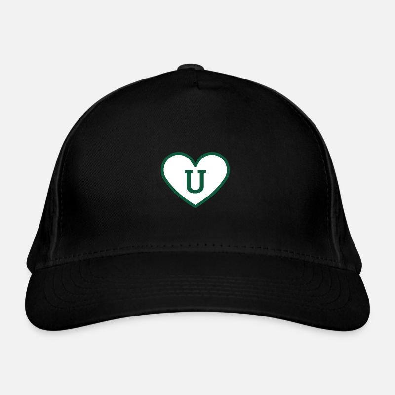 Letter u heart sport trend green - gift idea Organic Baseball Cap