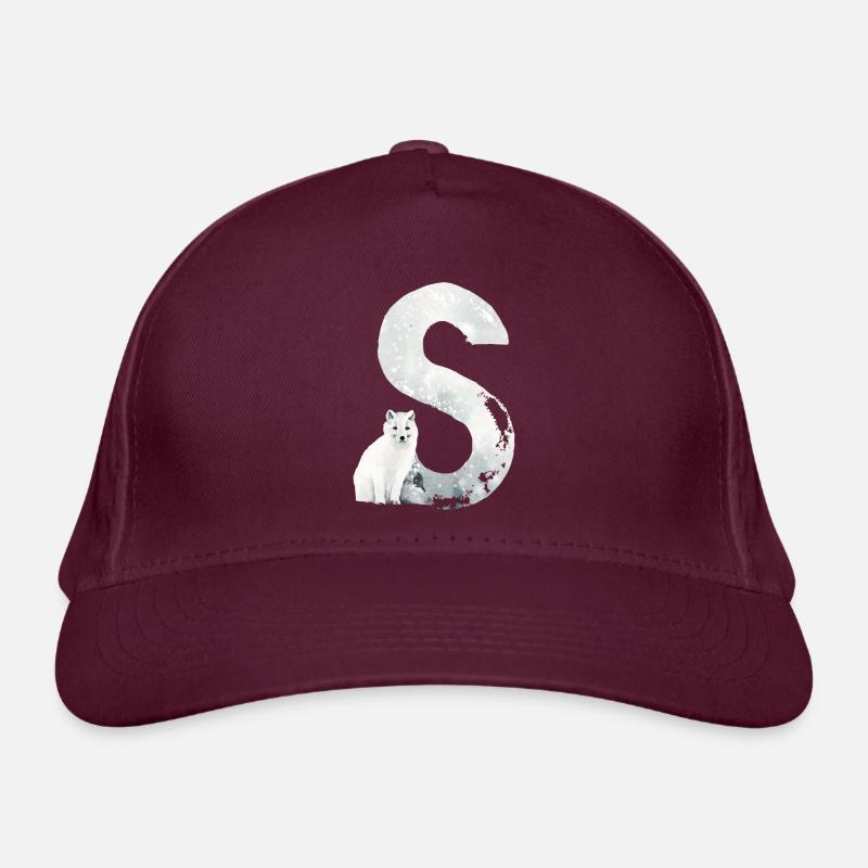 S – decorative character – winter Organic Baseball Cap