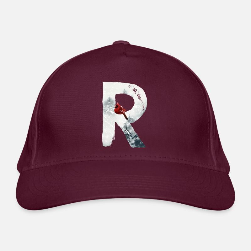 R – decorative character – winter Organic Baseball Cap