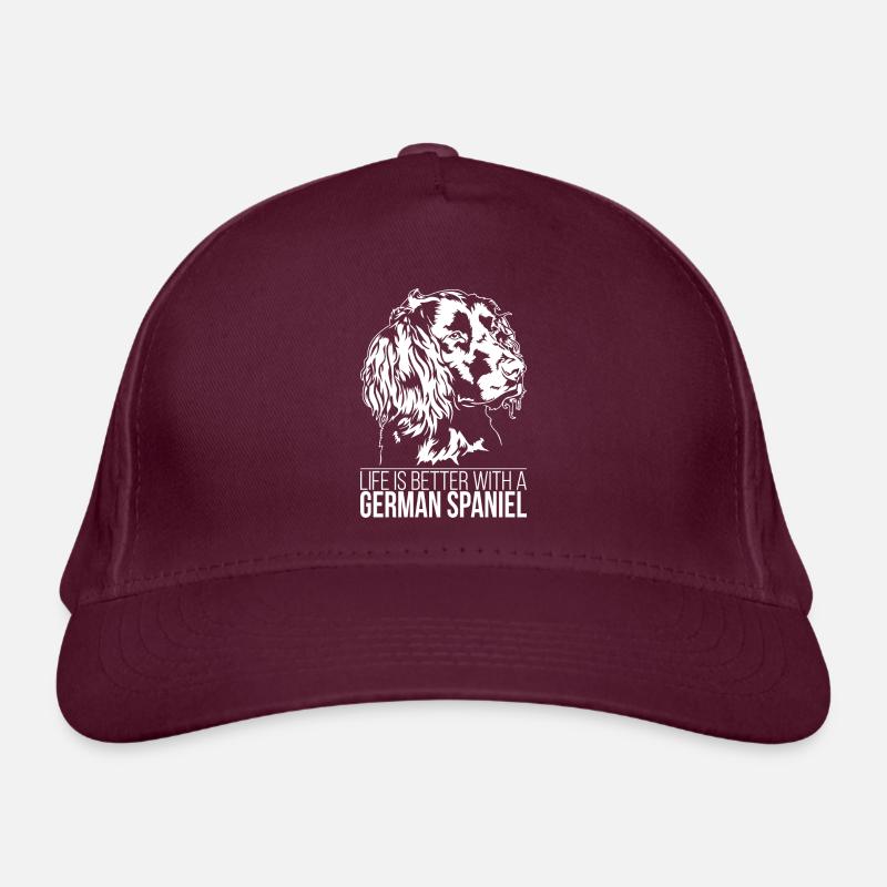German Spaniel life is better Hunde Hund Wilsigns Bio-Baseballkappe