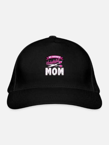 Barbier maman - Casquette classique bio - noir - Devant