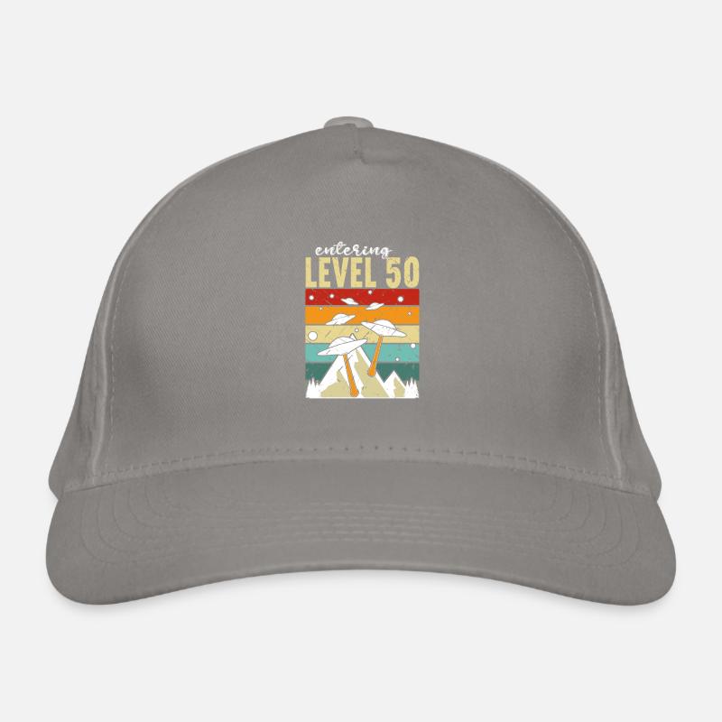Level 50 Gaming Controller 50th Birthday Organic Baseball Cap
