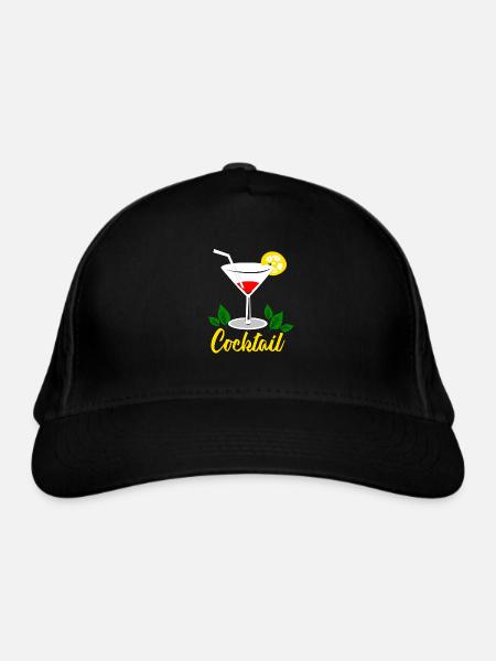Cocktail - Casquette classique bio - noir - Devant