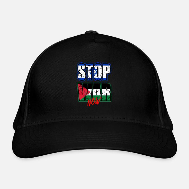 Stop War Now Organic Baseball Cap
