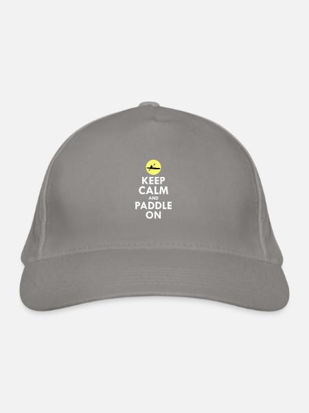 Kayaking - Organic Baseball Cap - light grey - Front