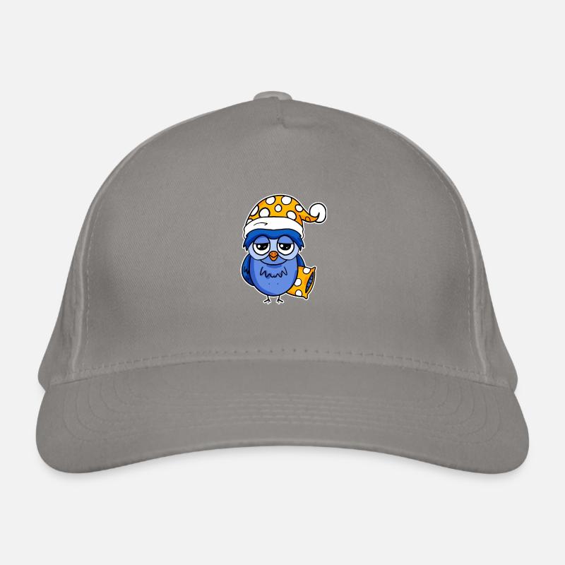 Early riser owl sleeping Organic Baseball Cap