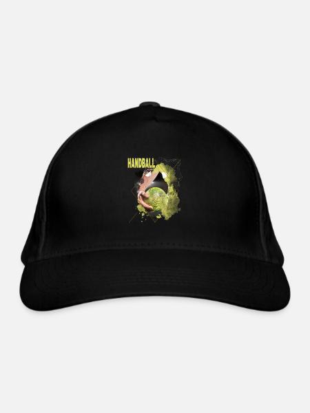 Handball Handball Joueur Handball Sport Fan - Casquette classique bio - noir - Devant