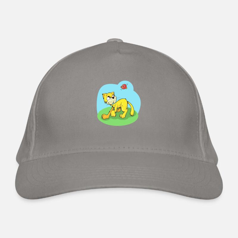 Chat avec oiseau Casquette classique bio