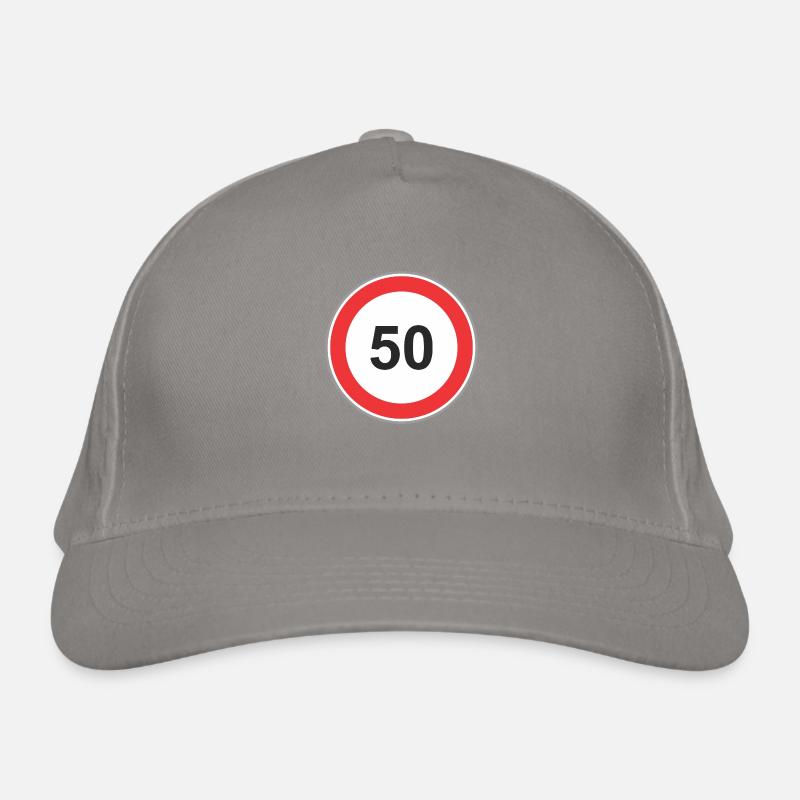 Panneau routier 50 Casquette classique bio