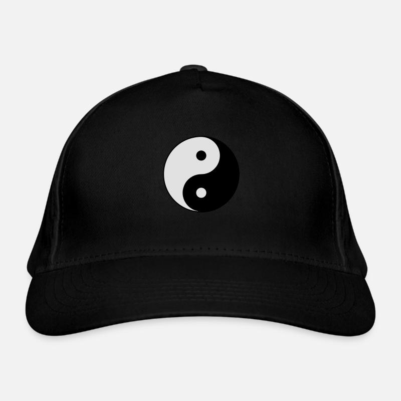 Die Ying Yang Balance - Bio-Baseballkappe - Schwarz
