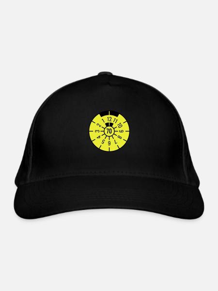 TÜV 1970 - Bio-Baseballkappe - Schwarz