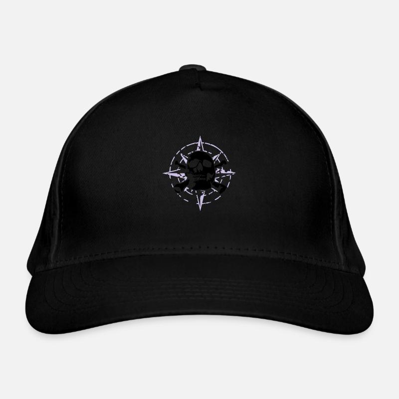 windrose_skull_02_d_3c Bio-Baseballkappe