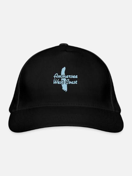 Ammersee West Coast - Bio-Baseballkappe - Schwarz