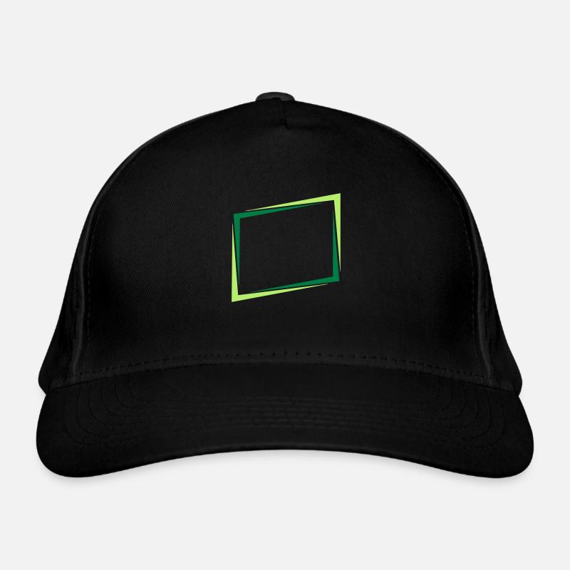 Rectangle frame sign Organic Baseball Cap