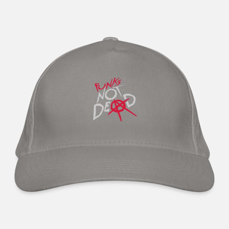 punks not dead quote Organic Baseball Cap