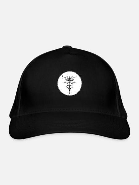 Mystic Collection ~ black tatoo ~ n°2 - Organic Baseball Cap - black - Front