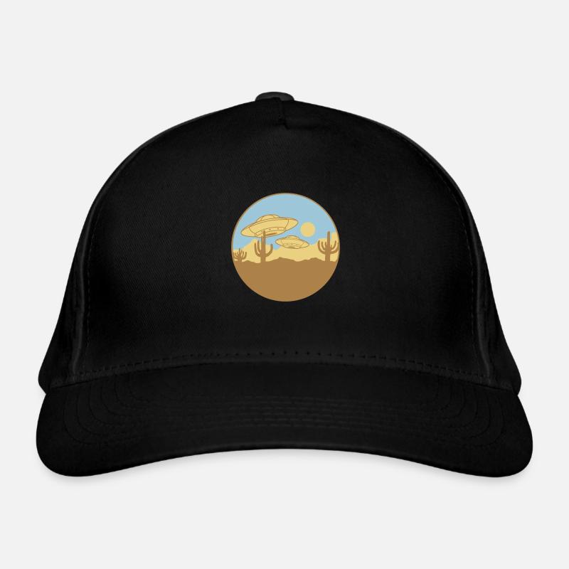 Flying Deserts UFO Scene Organic Baseball Cap