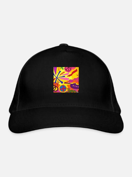 Was in Ukraine - Organic Baseball Cap - black - Front