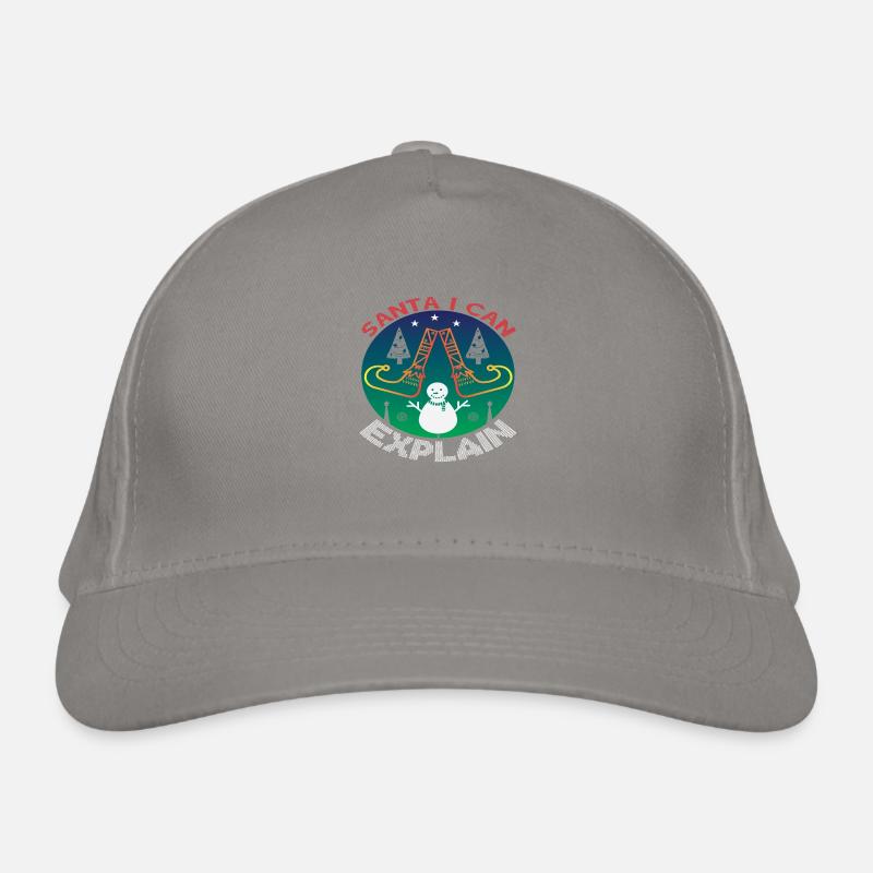 Santa i can Explain Organic Baseball Cap