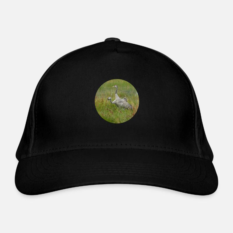 Cranes Organic Baseball Cap
