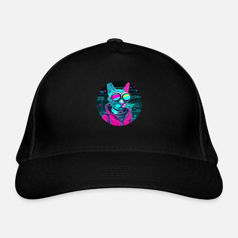 Stilvolle Katze Bio-Baseballkappe