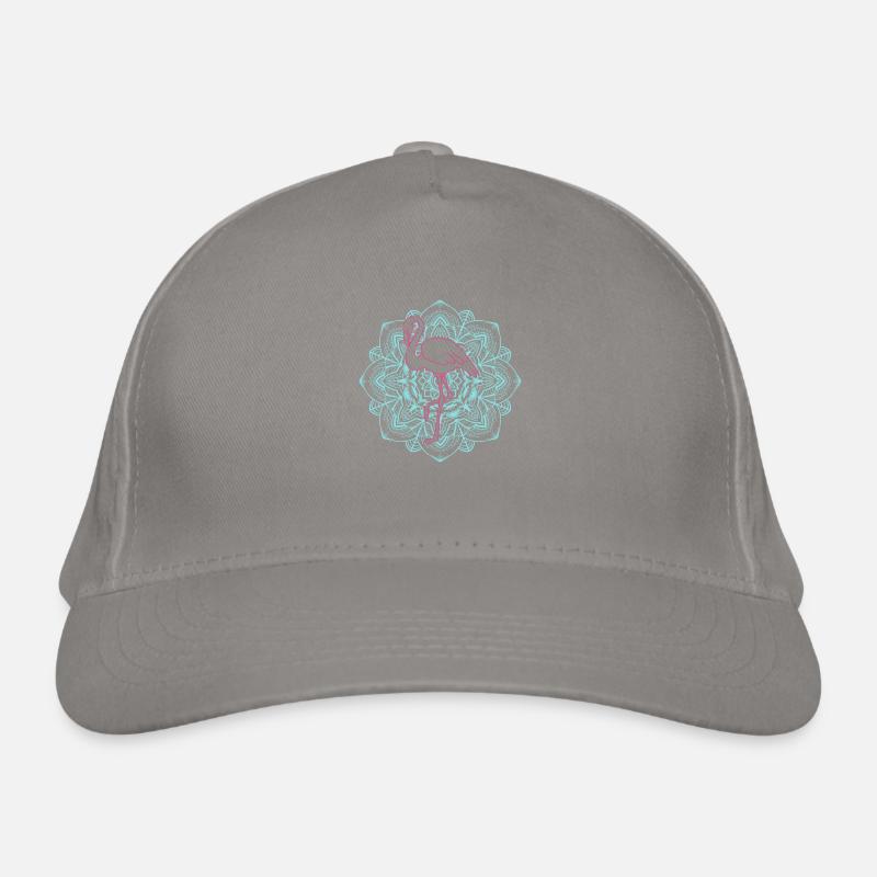 Flamant rose mandala Casquette classique bio