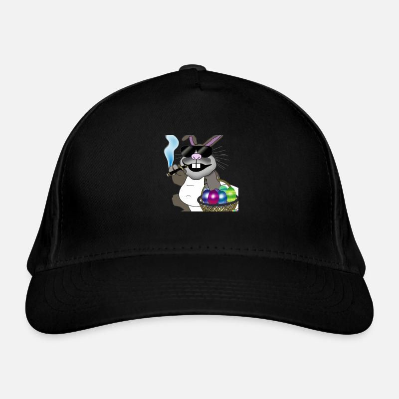 Lapin de Pâques 5 - Casquette classique bio - noir