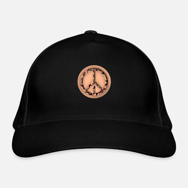 Infinity Peace - Frieden 3D Papercut Design Organic Baseball Cap