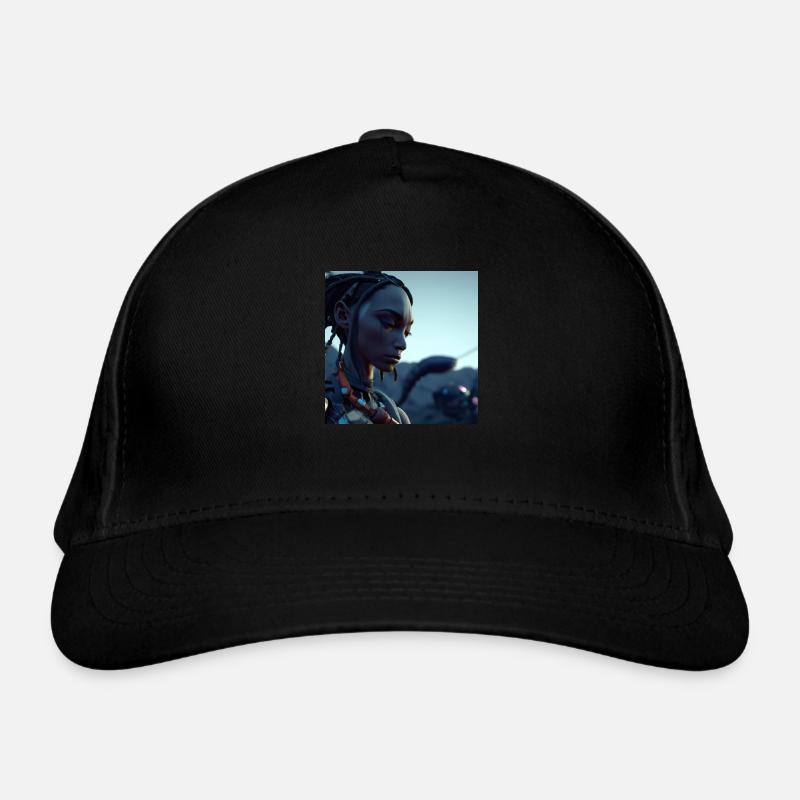 Guerrière d'un monde Cyber-punk Casquette classique bio