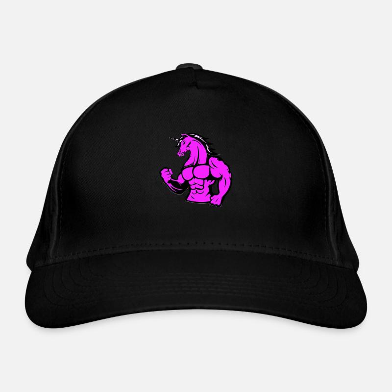 strong unicorn Bio-Baseballkappe