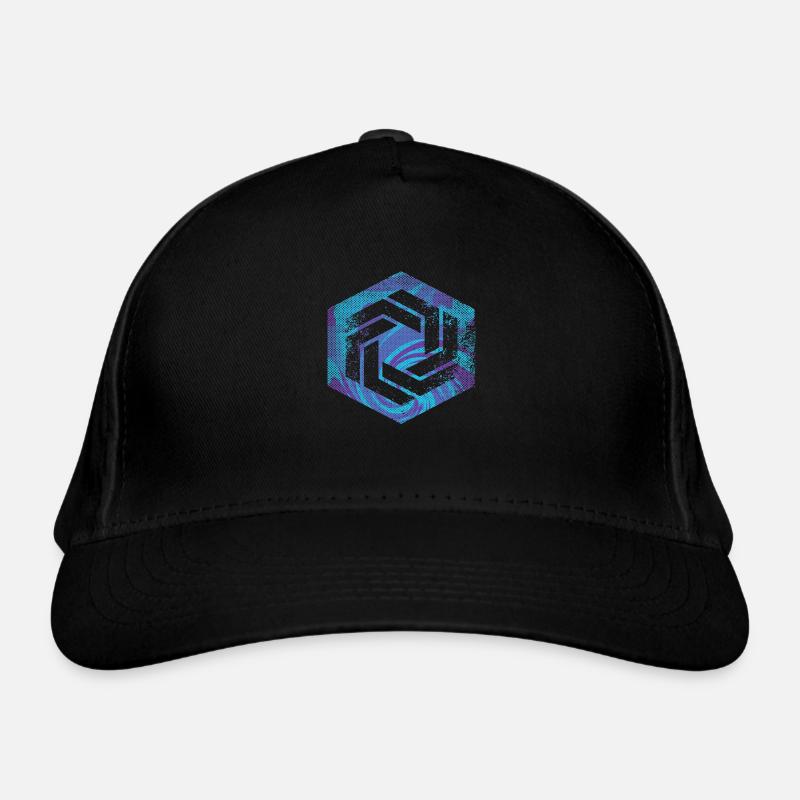 hexagon programming programmer coding geometric Organic Baseball Cap