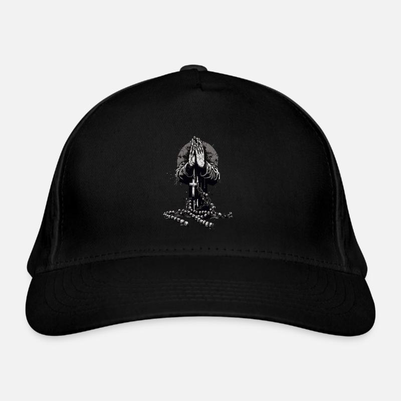 Prier les mains avec le chapelet Casquette classique bio
