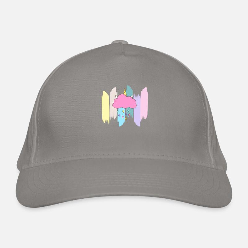Cute cloud in pastel rainbow Organic Baseball Cap